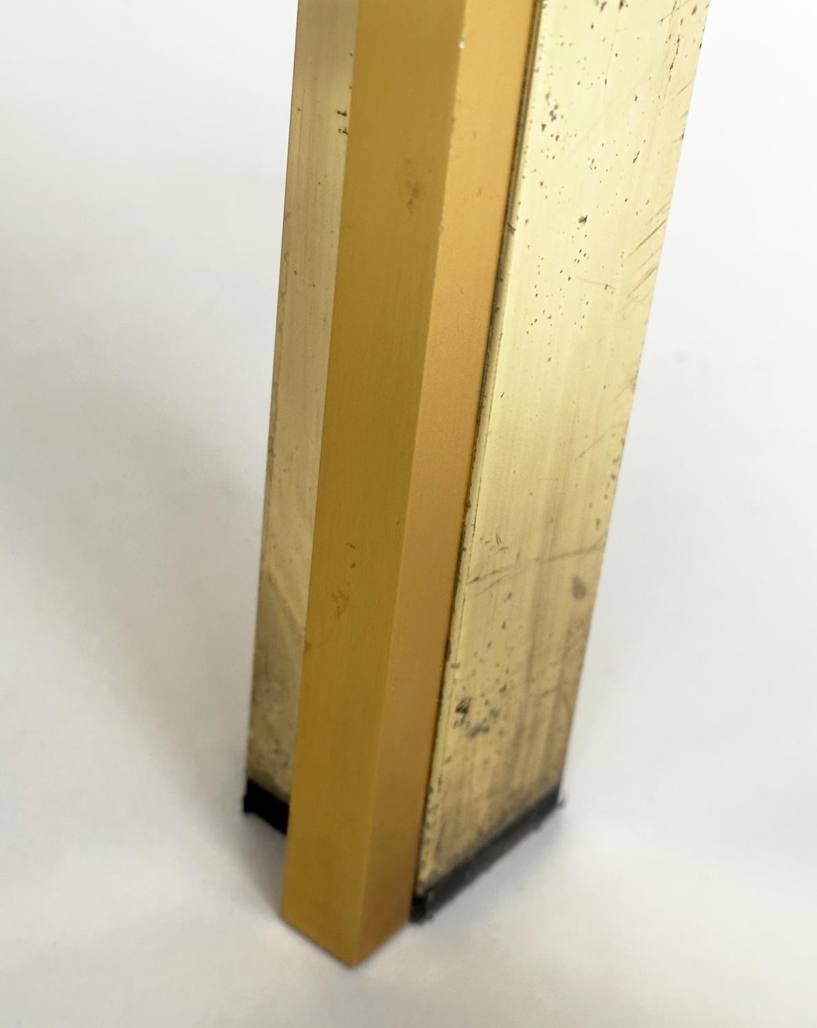 LOW TABLE, 1970s Italian brass and glass rectangular, 130cm x 60cm x 38cm. - Bild 9 aus 10