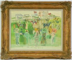 RAOUL DUFY, Epsom lithograph, signed in the plate, French vintage frame, 50cm x 40cm.