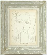 PABLO PICASSO, rare Francoise lithograph, signed in the plate 1946, printed by Mourlot, French