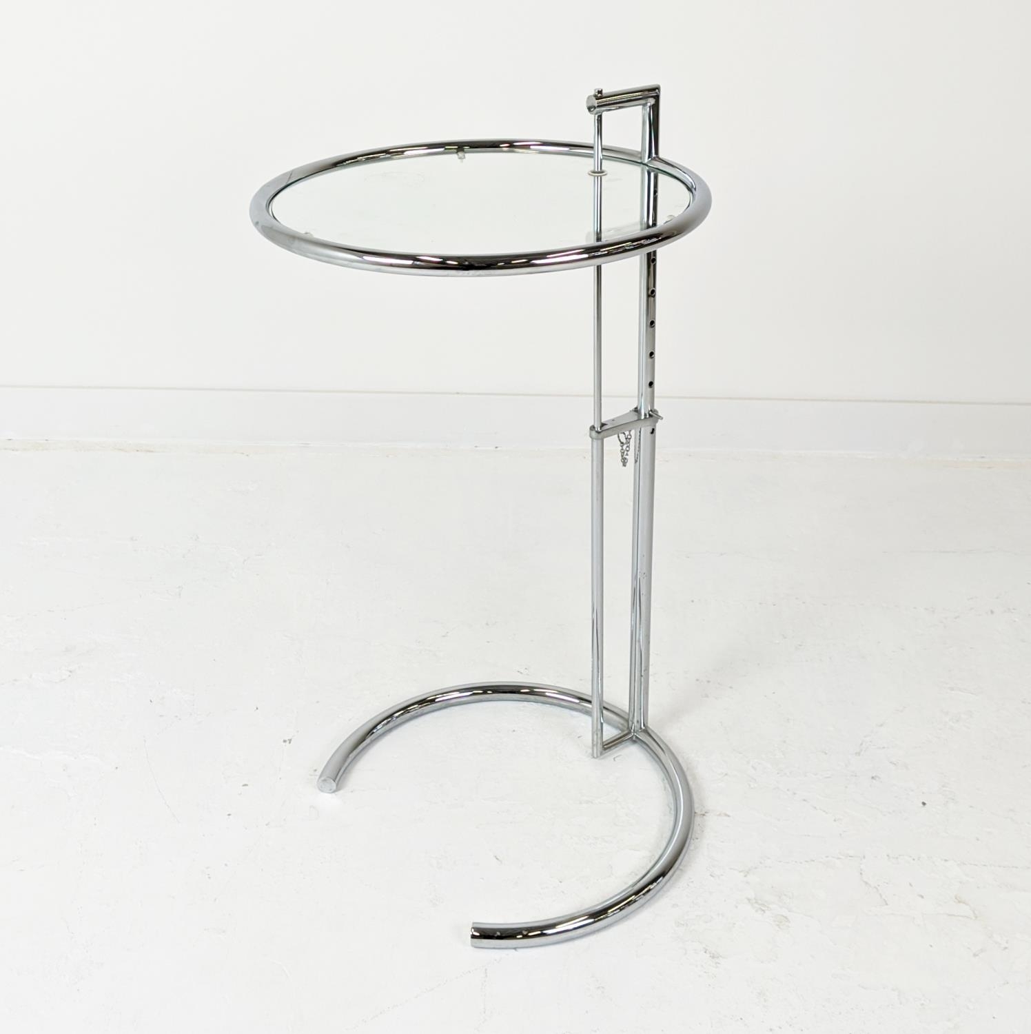 AFTER EILEEN GRAY E1027 STYLE SIDE TABLE, 63cm x 51cm diam. - Image 3 of 6