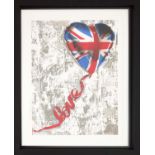 MR BRAINWASH (French b.1966) 'New Horizons', silk screen edition, 38/80, signed in pencil, 76cm x