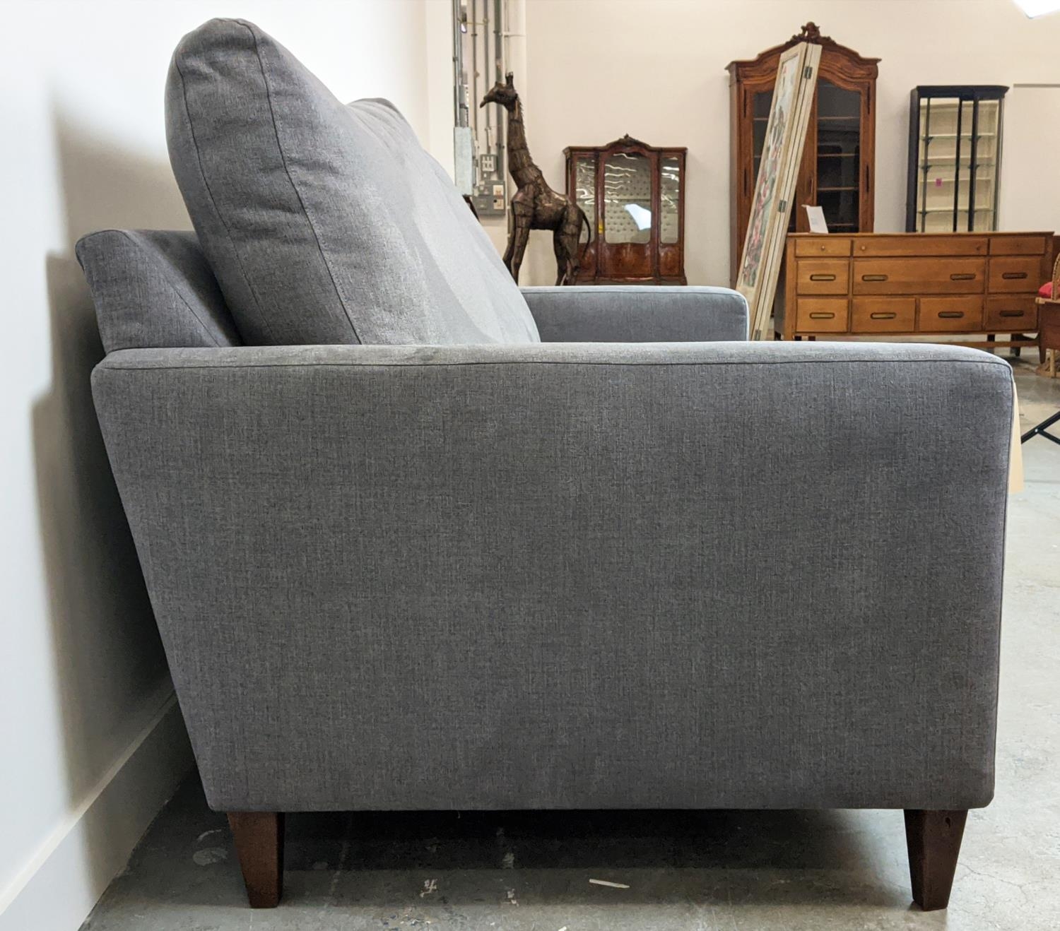 SOFA, grey upholstery, 78cm H x 188cm W. - Image 4 of 8