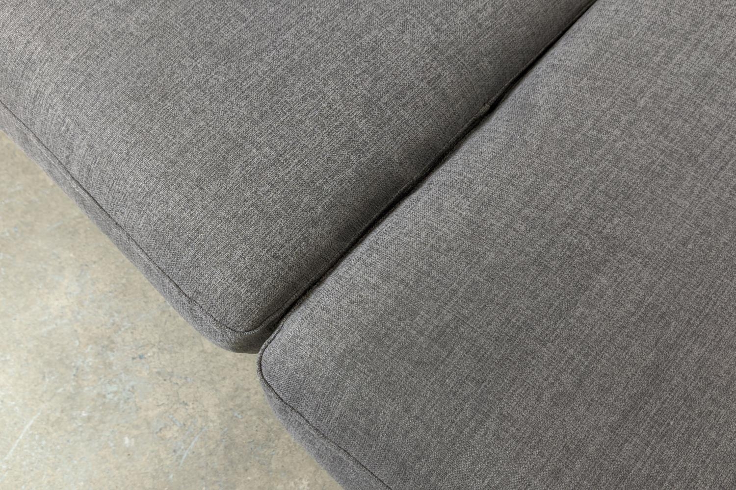 SOFA, grey upholstery, 78cm H x 188cm W. - Image 6 of 8