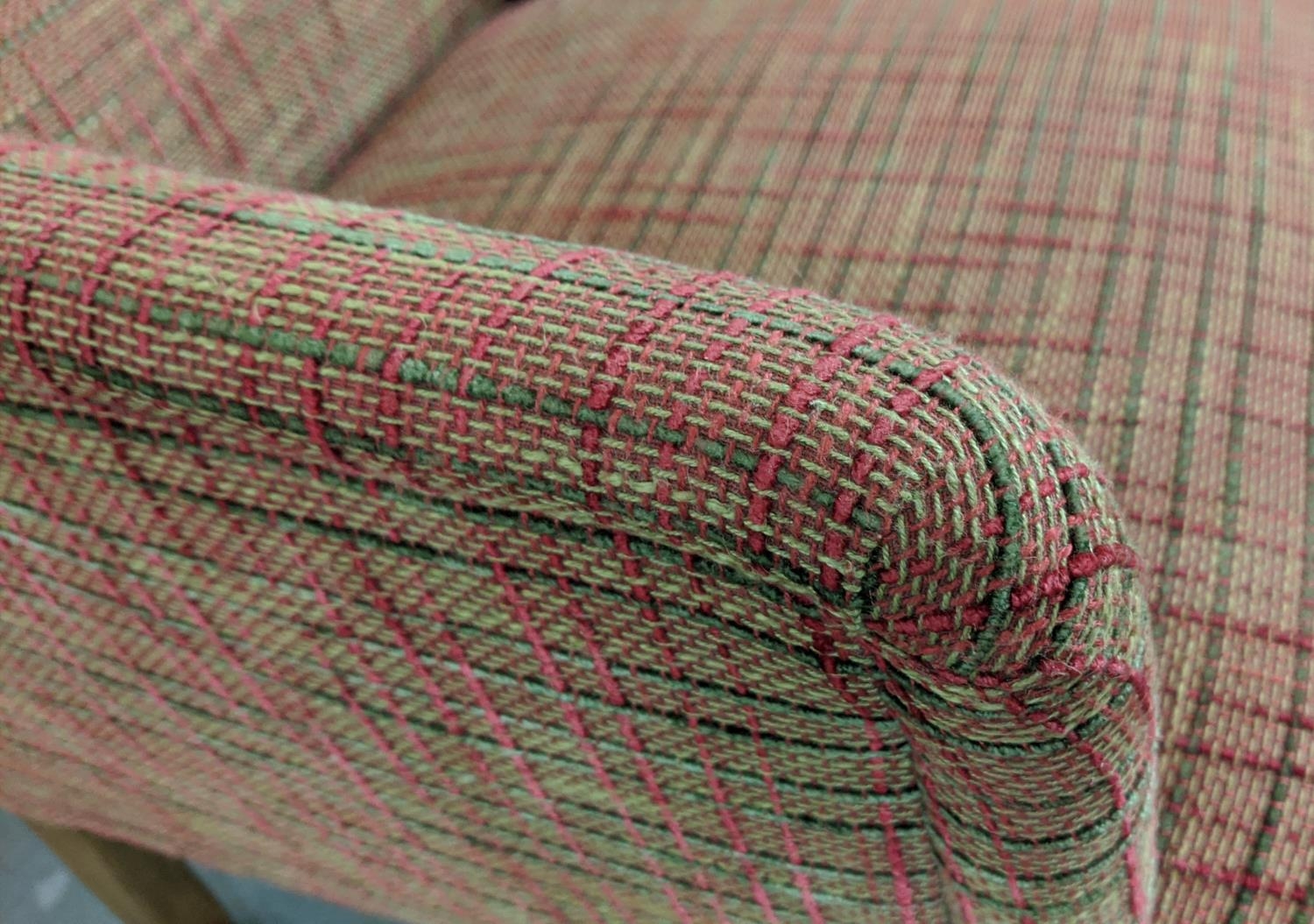 ARMCHAIR, Edwardian in tweed patterned chenille, 98cm H x 70cm x 75cm. - Image 4 of 6