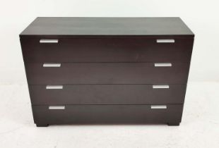 CHEST OF DRAWERS, contemporary design with four drawers, 120cm x 45cm x 81.5cm