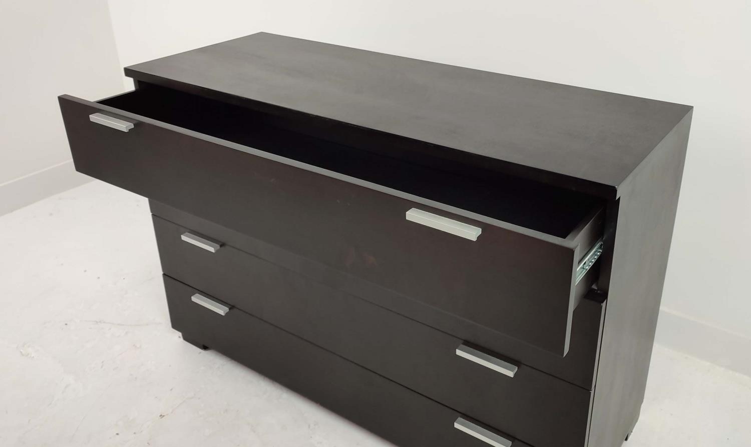 CHEST OF DRAWERS, contemporary design with four drawers, 120cm x 45cm x 81.5cm - Image 9 of 9