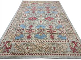 FINE ARTS AND CRAFTS VOYSEY DESIGN CARPET, 385cm x 260cm.