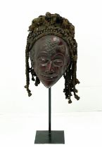 CHOCKWE MASK (Congo), 50cm H.