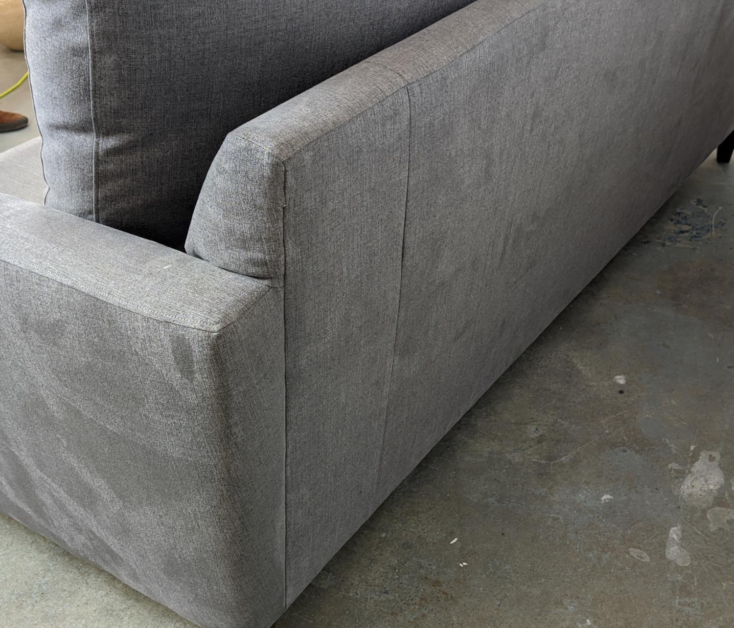 SOFA, grey upholstery, 78cm H x 188cm W. - Image 8 of 8