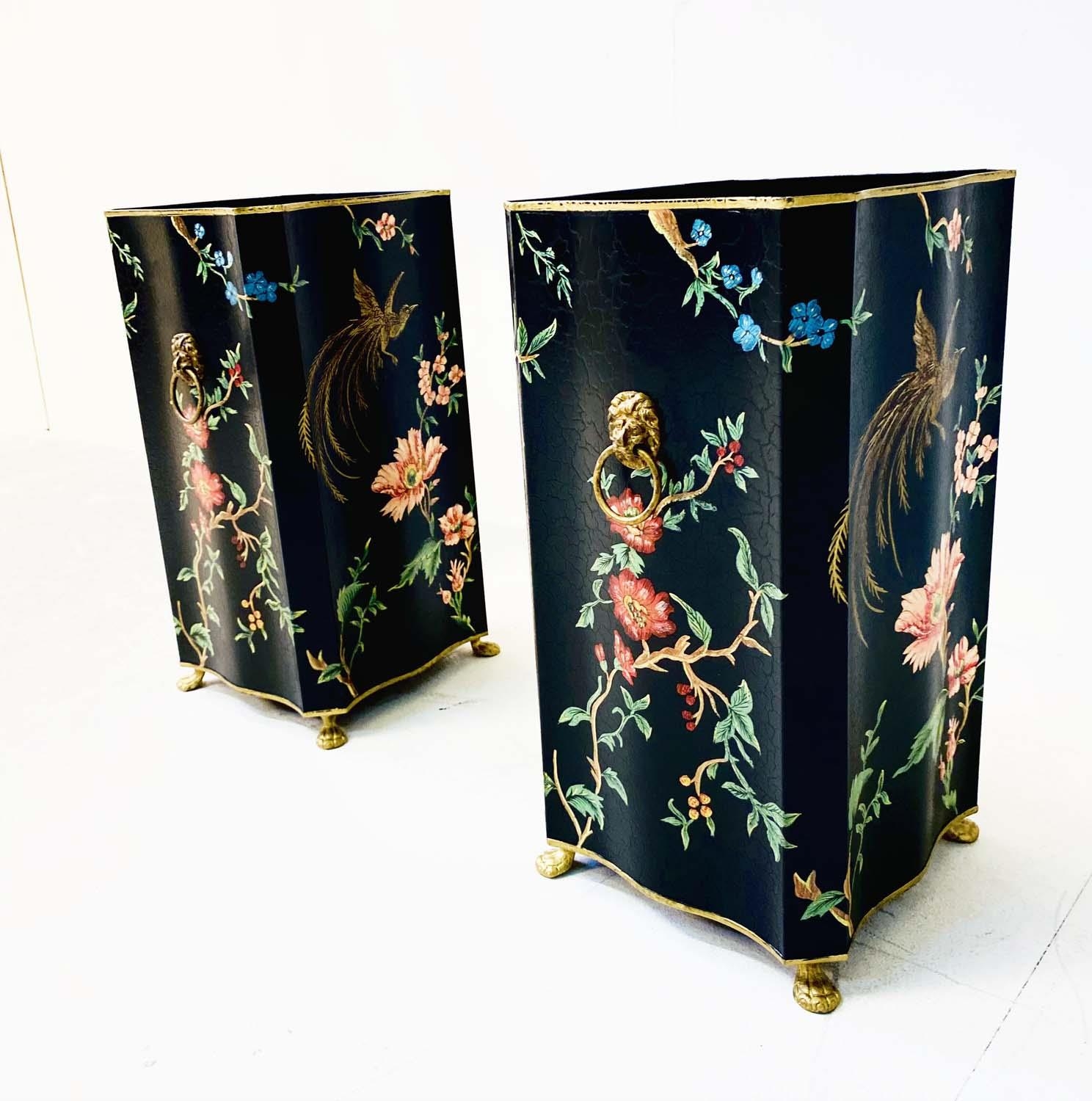 STICK STANDS, a pair, Regency design, 50cm x 27cm x 28cm. (2) - Image 3 of 4