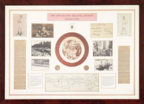 THE 1908 OLYMPIC REGATTA, Henley, Leander Club Montage, 61cm x 86cm.