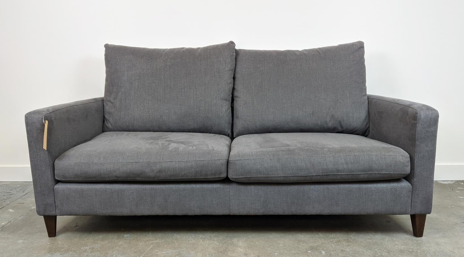 SOFA, grey upholstery, 78cm H x 188cm W. - Image 2 of 8