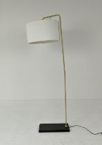 FLOOR LAMP, on marble base, 165cm H.