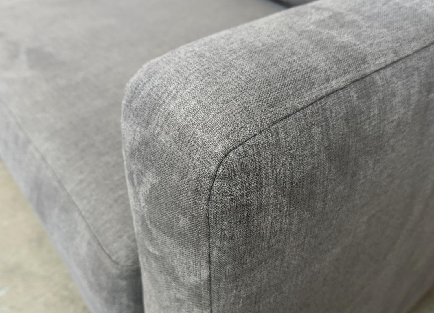 SOFA, grey upholstery, 78cm H x 188cm W. - Image 5 of 8