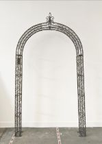 ROSE ARBOUR, metal work, 245cm H x 130cm.