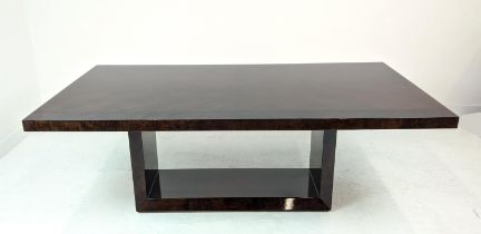 DINING TABLE, by Artedi, lacquered wood with extending leaves, extended 298cm L x 110cm W x 76cm H.