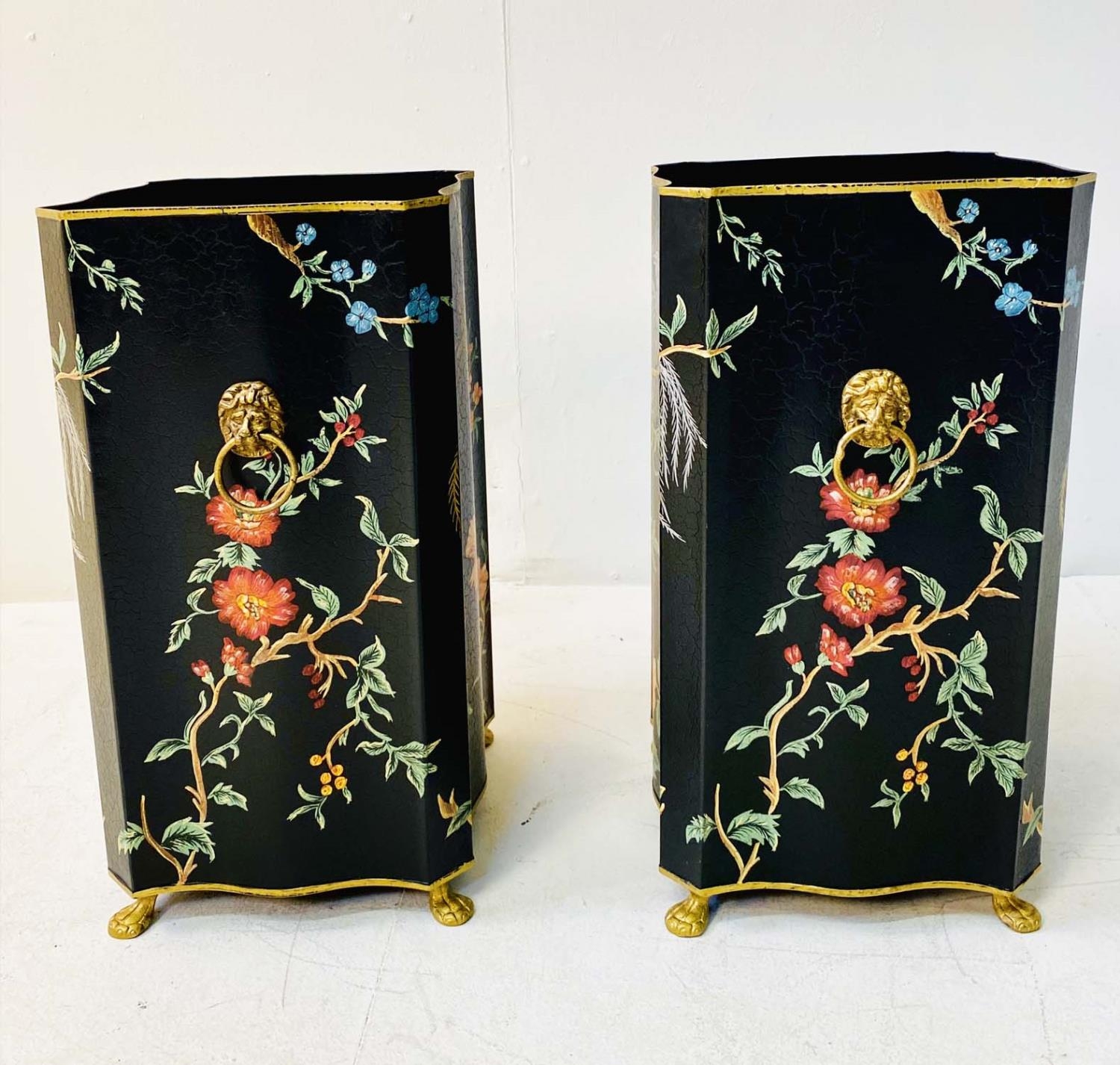 STICK STANDS, a pair, Regency design, 50cm x 27cm x 28cm. (2) - Image 4 of 4