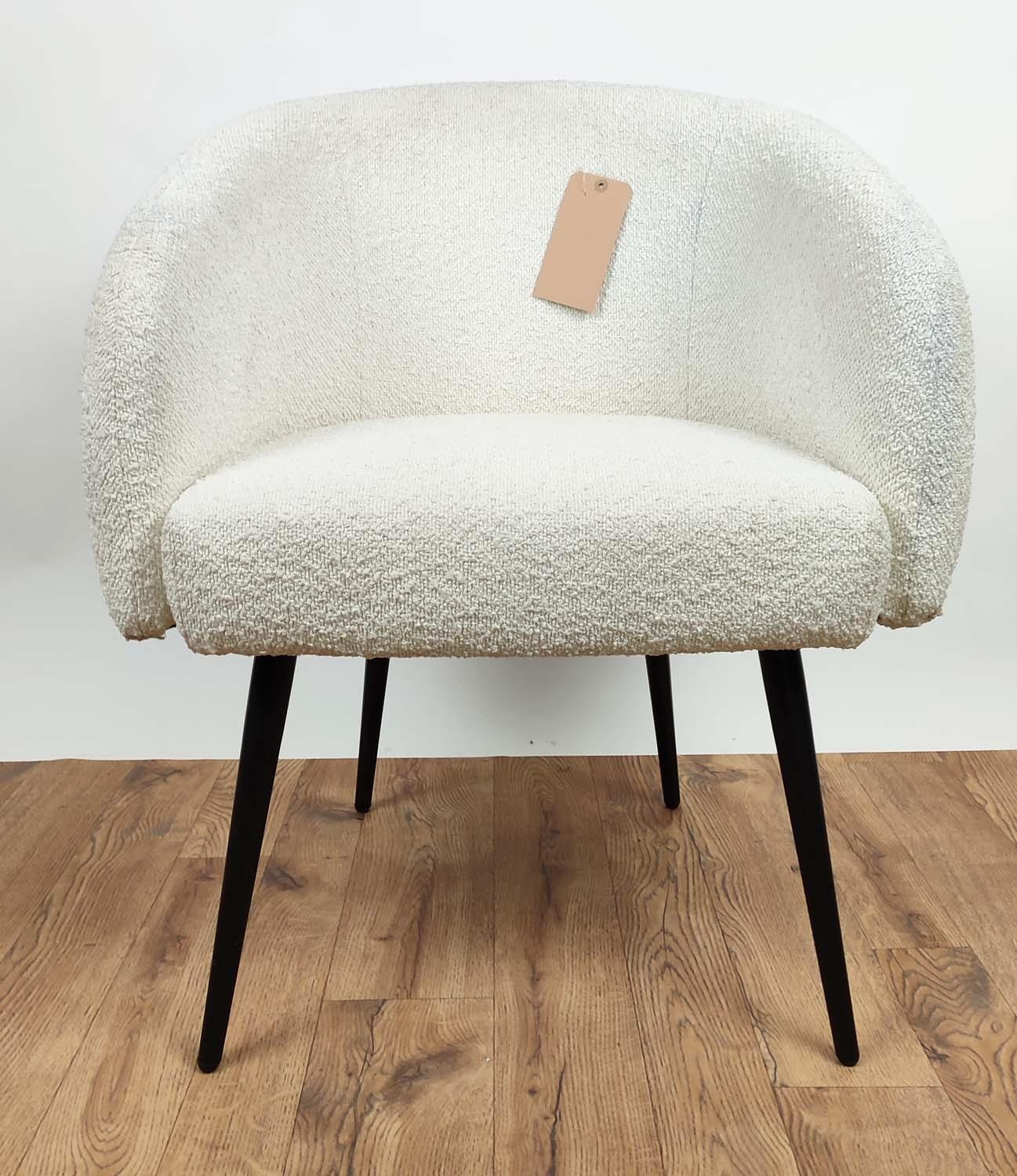 ARMCHAIR, 1950s Italian style, boucle upholstered, 66cm W. - Image 2 of 6