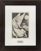 MARC CHAGALL, 'Promesse a Jerusalem', lithograph, 23cm x 33cm, framed.