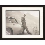 JAMES BOND 'Sean Connery and his DBS', photoprint, 67cm x 87cm.