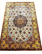 FINE QUM DESIGN RUG, 225cm x 150cm.