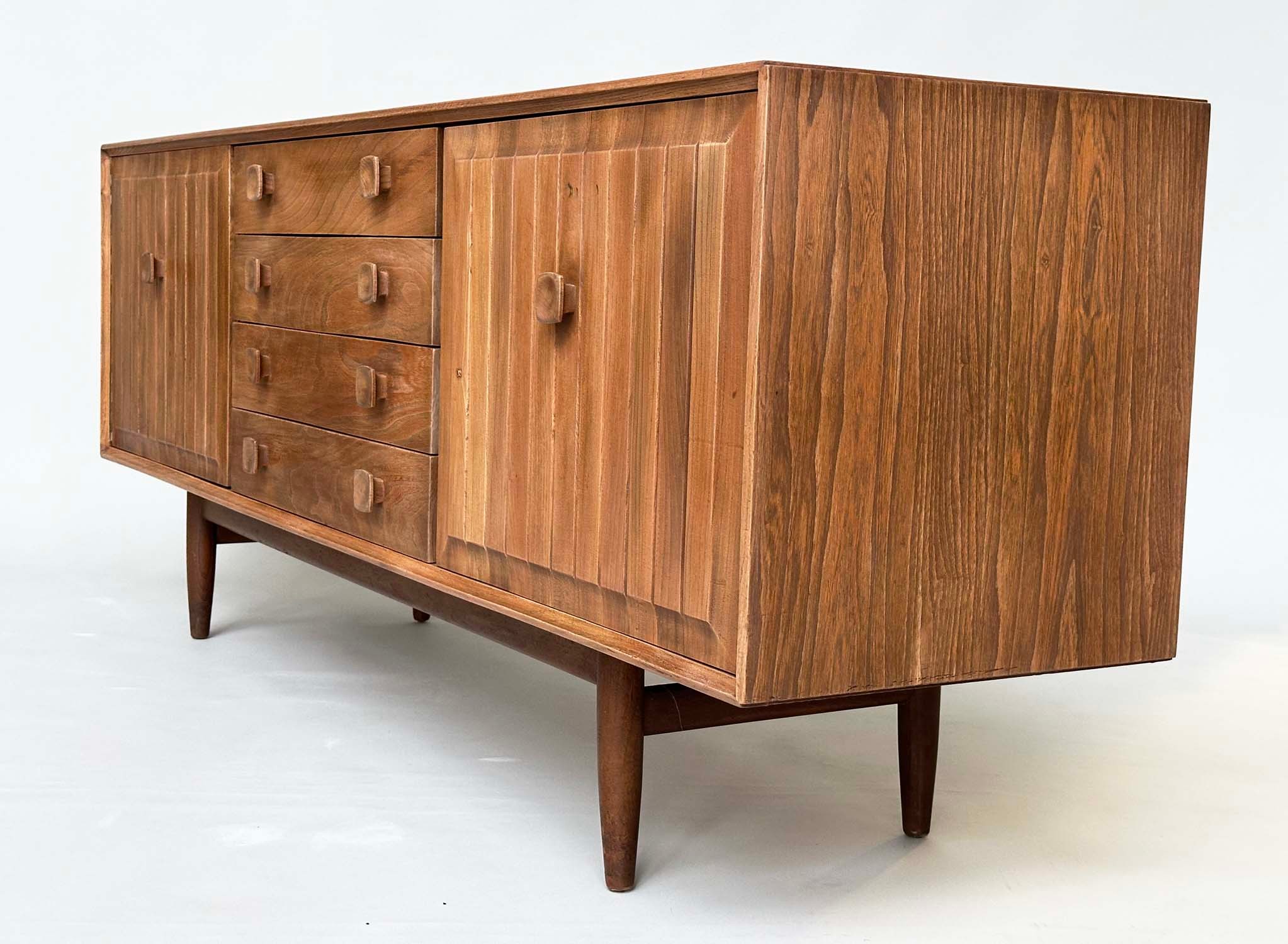 BRISTOW AND TOWNSEND SIDEBOARD, ensign elm with four drawers flanked by cupboards, 178cm W x 46cm - Image 11 of 13