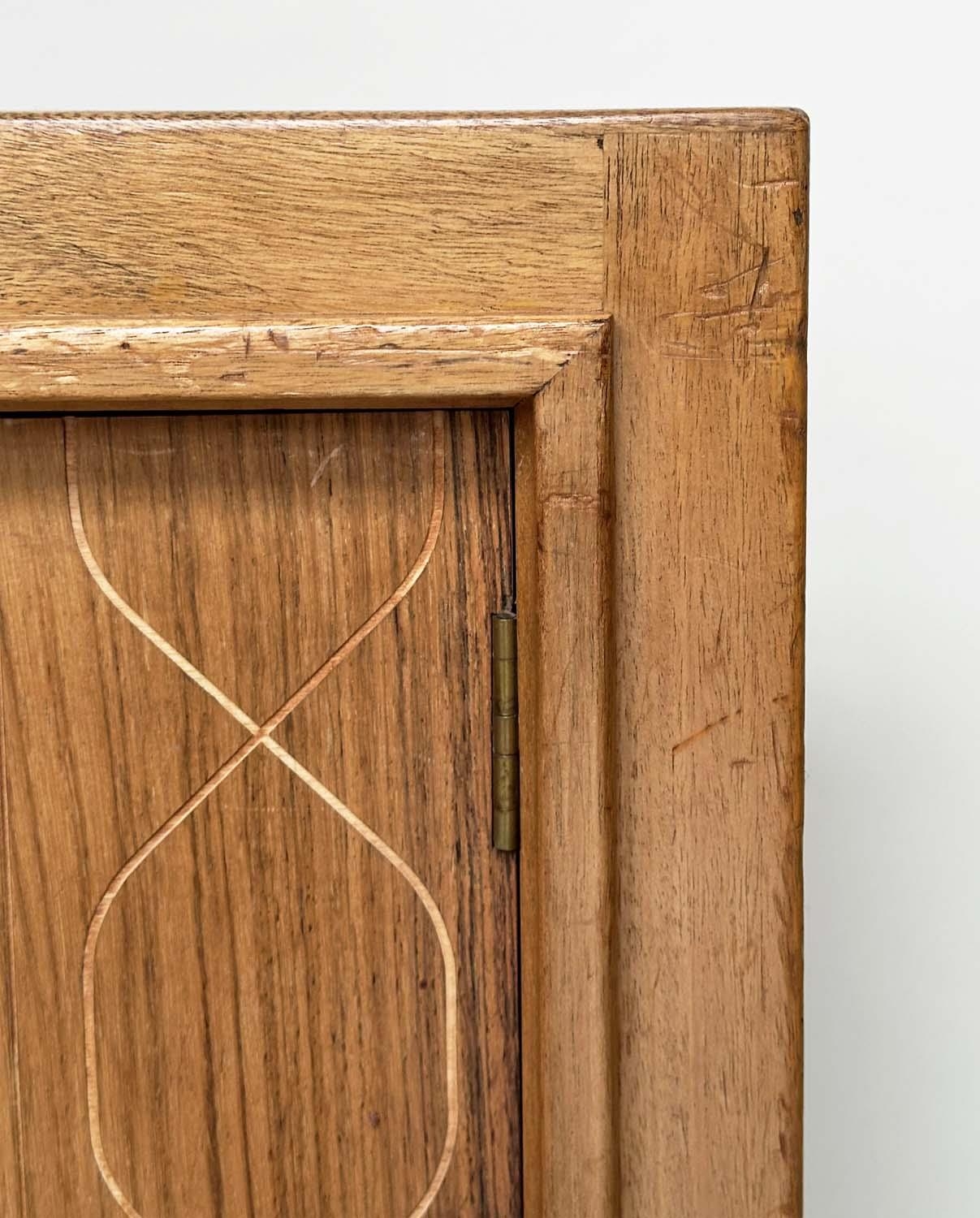 GORDON RUSSELL HELIX SIDEBOARD, walnut with two double helix incised panel doors, 120cm x 46cm x - Image 2 of 9