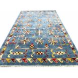 FINE SUZANI DESIGN CARPET, 302cm x 200cm.