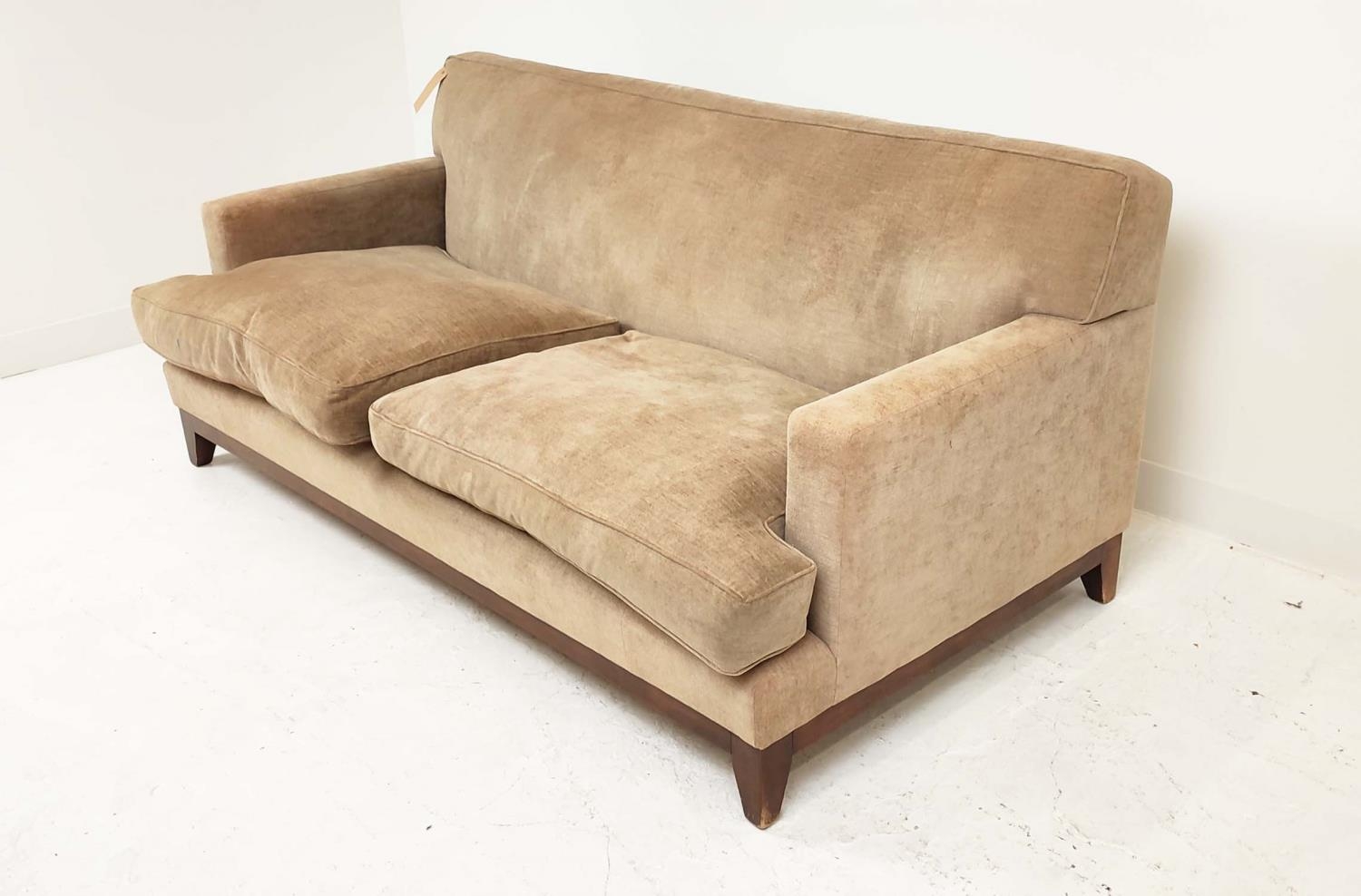 SOFA, in chenille, 20cm W x 88cm H x 150cm D. - Image 4 of 10