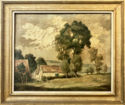 M GAULSPEN ‘Paysage' oil on canvas, 51cm x 63cm, signed, framed.