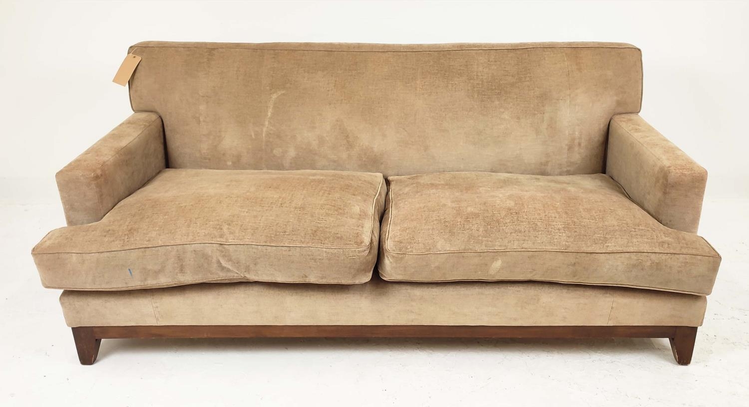 SOFA, in chenille, 20cm W x 88cm H x 150cm D.