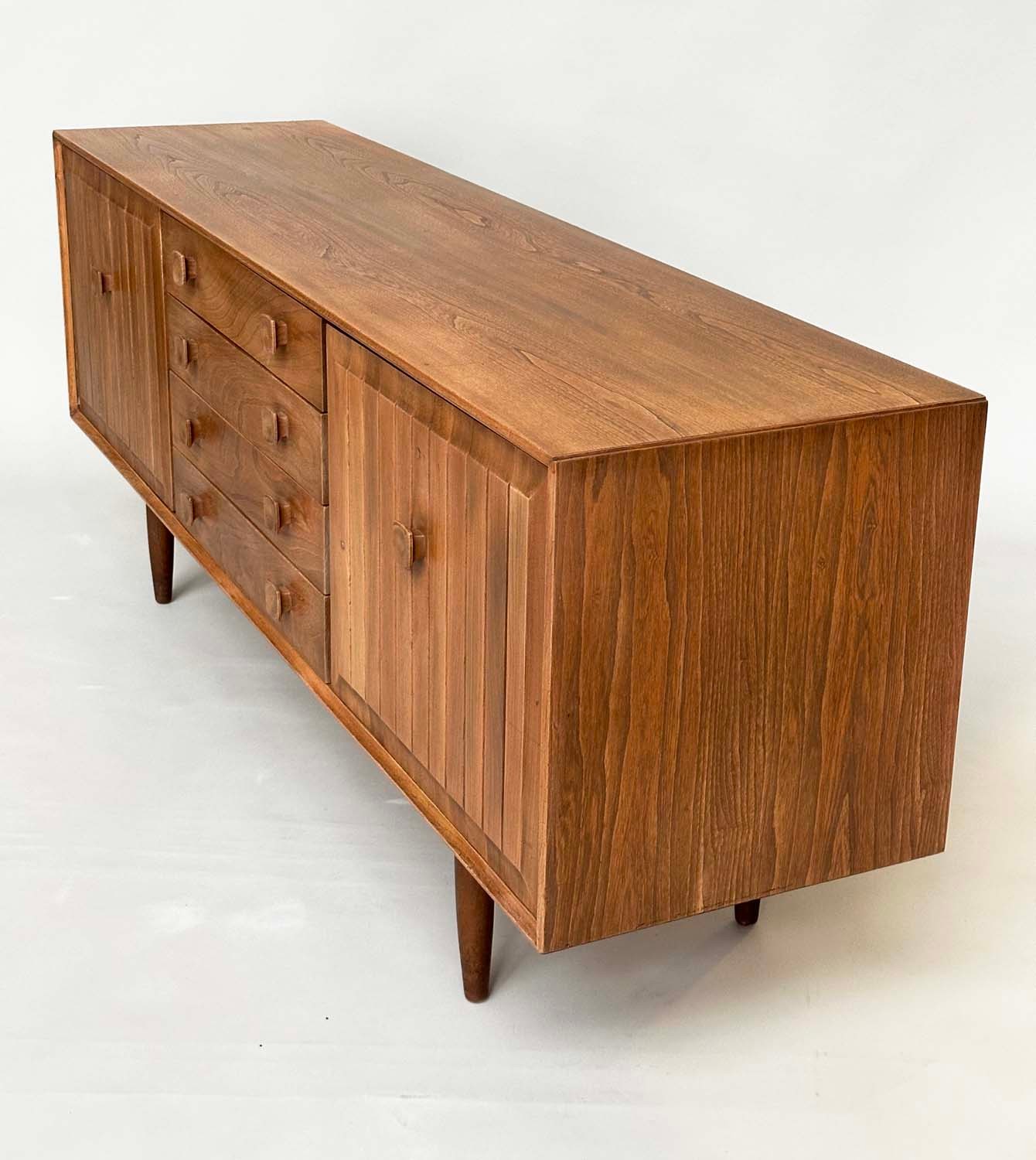 BRISTOW AND TOWNSEND SIDEBOARD, ensign elm with four drawers flanked by cupboards, 178cm W x 46cm - Image 12 of 13