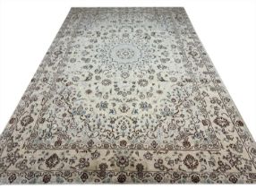 FINE PART SILK NAIN CARPET, 304cm x 209cm.