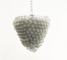 LIBERTY GRAPE CHANDELIERS, a pair, glass botryoidal form approx, 45cm H x 40cm W. (2)