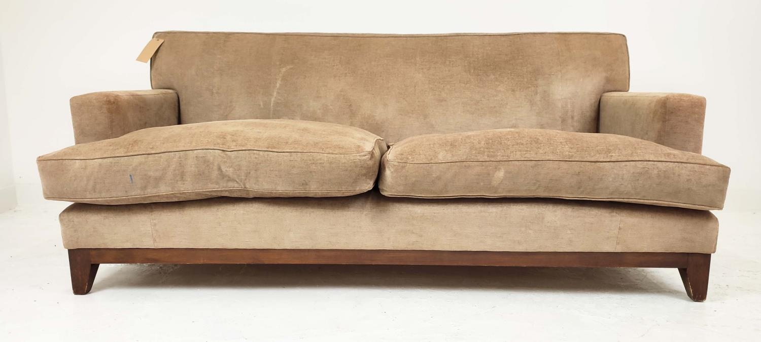 SOFA, in chenille, 20cm W x 88cm H x 150cm D. - Image 3 of 10