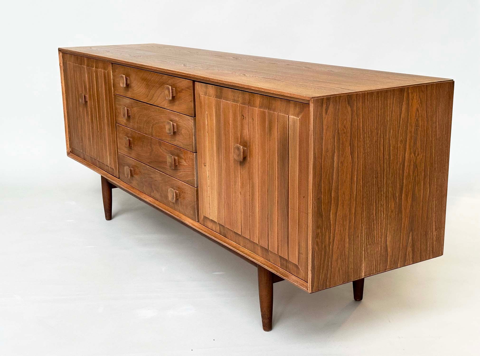 BRISTOW AND TOWNSEND SIDEBOARD, ensign elm with four drawers flanked by cupboards, 178cm W x 46cm - Image 10 of 13