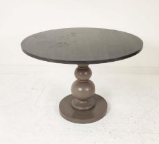 OKA DINING TABLE, circular top, painted finish, 108cm diam x 75cm H.
