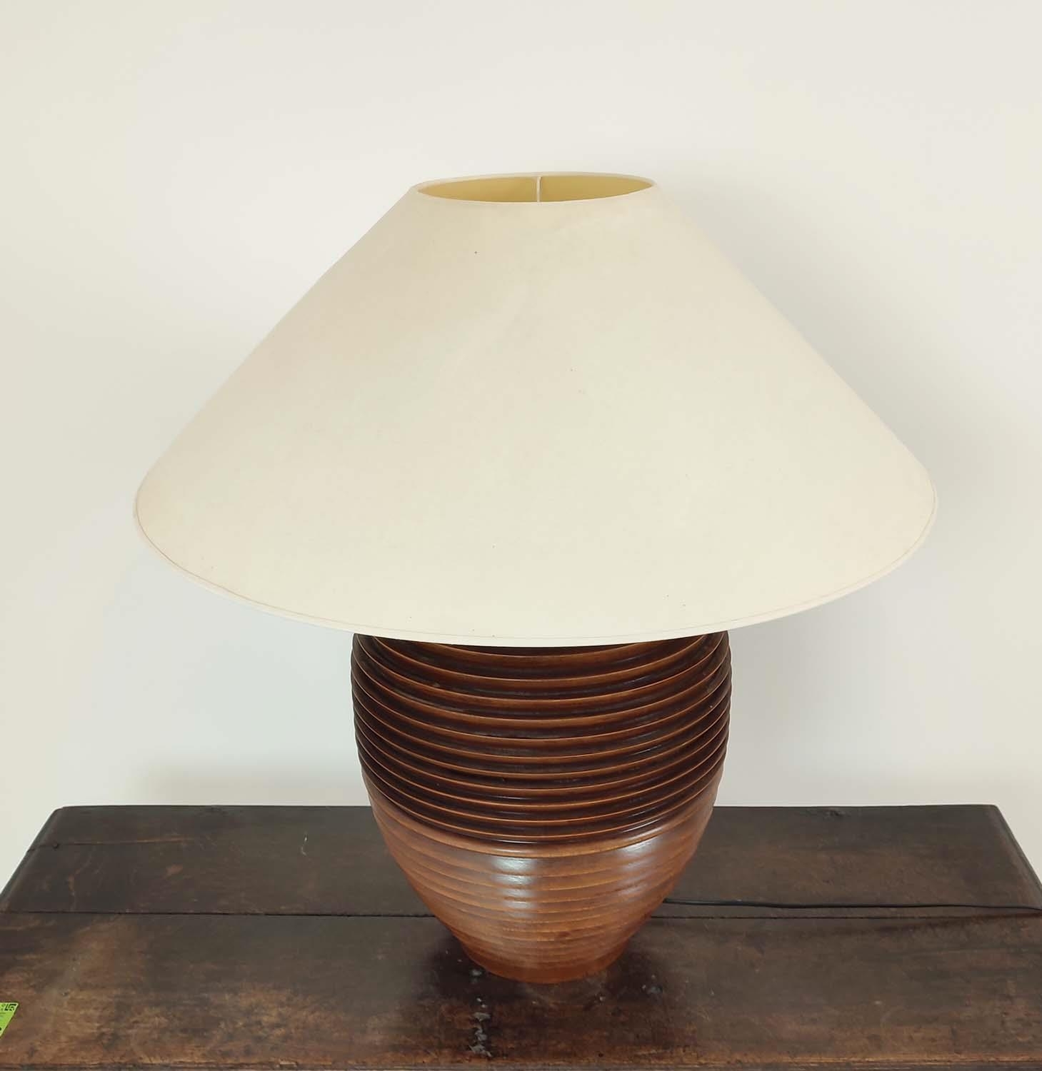 LUZ INTERIORS TABLE LAMP, 83cm H x 68cm W including shade. - Image 2 of 5