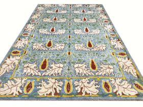 FINE WILLIAM MORRIS DESIGN CARPET, 367cm x 254cm, Arts and Crafts inspired.