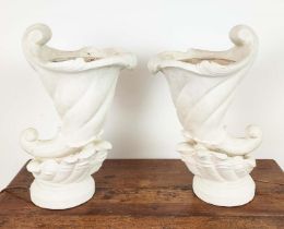 CORNUCOPIA LAMPS, a pair, each 54cm H. (2)