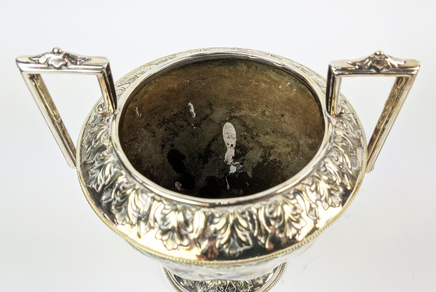 A COLLECTION OF SILVER PLATED WARE, comprising a Victorian aesthetic four piece tea and coffee - Image 10 of 11