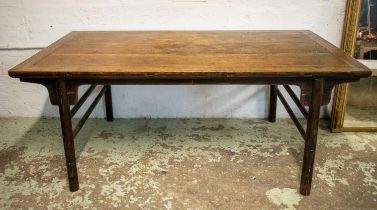 CHINESE TABLE, 76cm H x 179cm W x 89cm D, 19th century firwood.