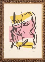 FERNAND LEGER, 'Profil a fleur, lithograph, signed in the plate, pencil numbered 416/500, blind