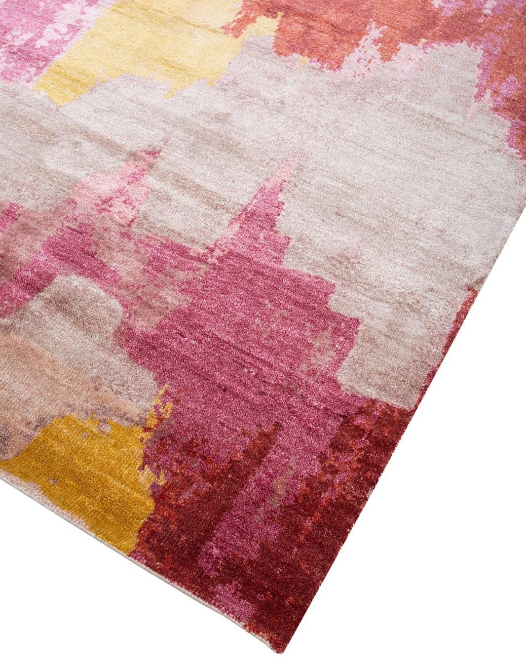 CONTEMPORARY BAMBOO SILK AND WOOL RUG, 244cm x 152cm. - Image 2 of 3