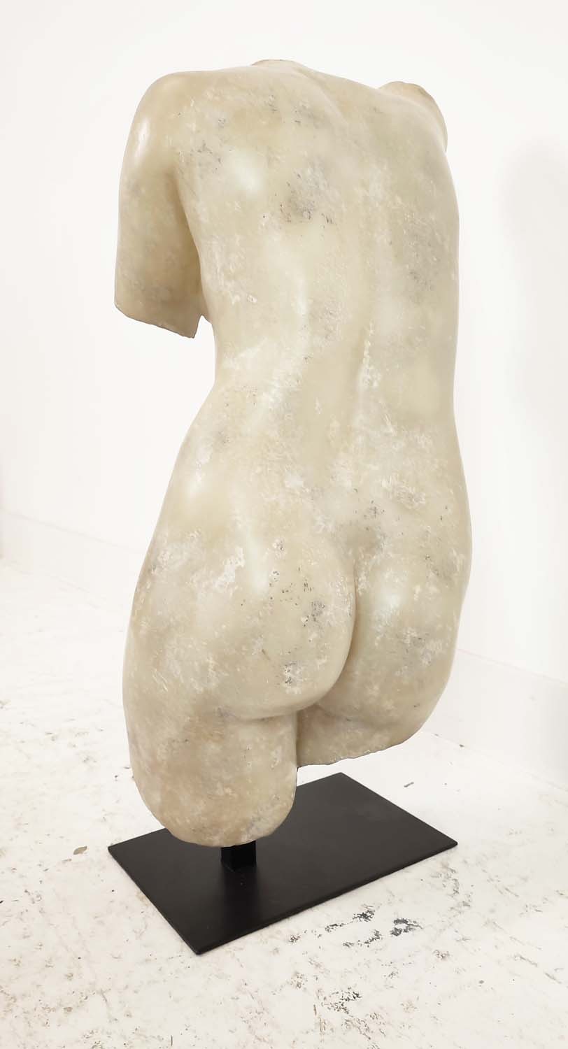 VENUS ON STAND, 75cm H, faux stone. - Image 5 of 5