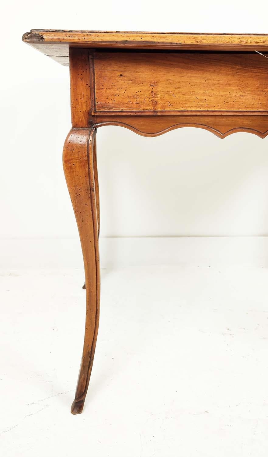 SIDE TABLE, late 18th/early 19th century French provincial walnut with single drawer, 97cm L x - Image 5 of 9