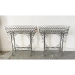 PLANT STANDS, a pair, Regency style wirework, 88cm H x 85cm. (2)