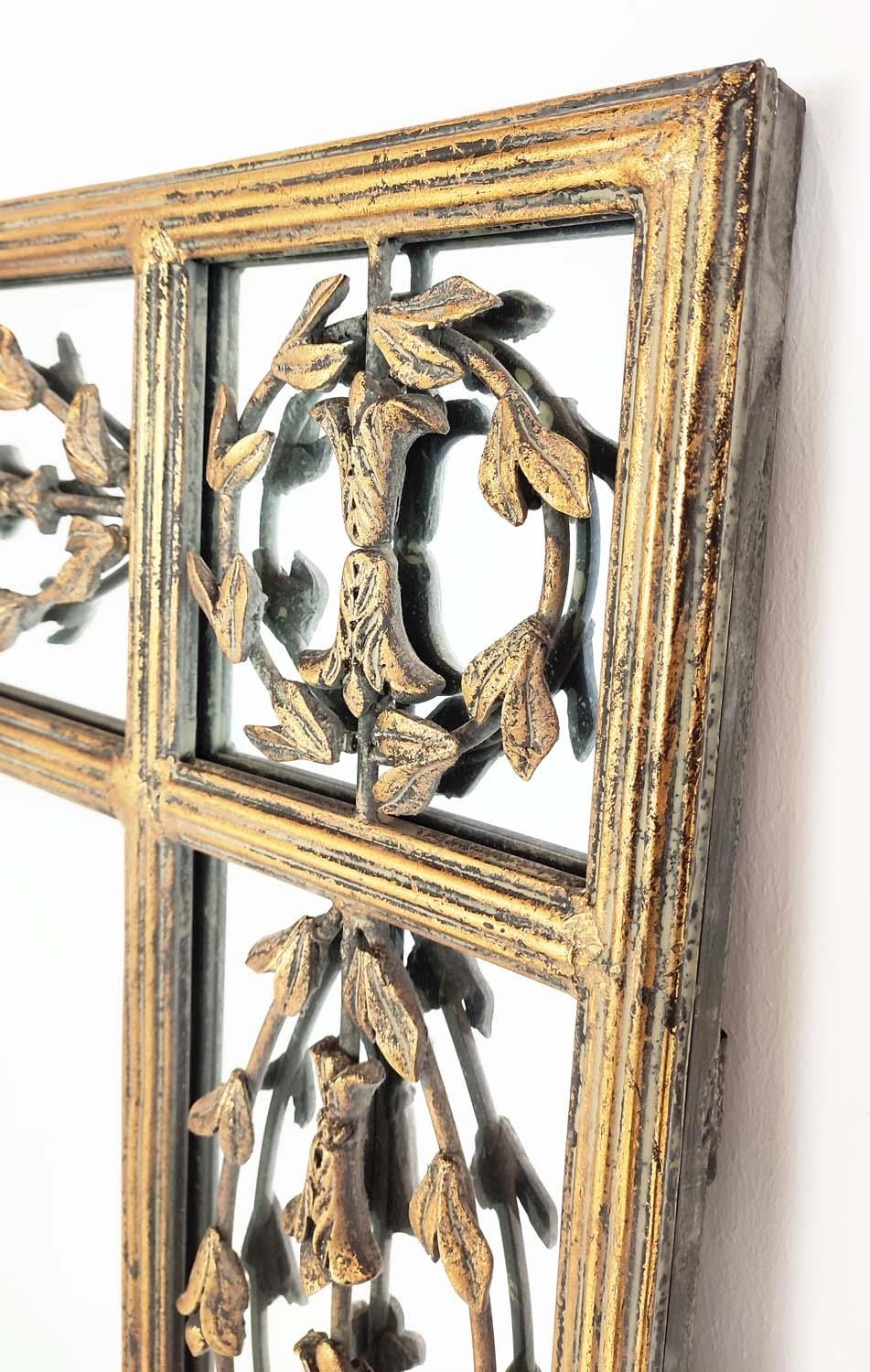WALL MIRROR, Continental gilt framed with a rectangular bevelled plate, 153cm x 117cm. - Image 2 of 4