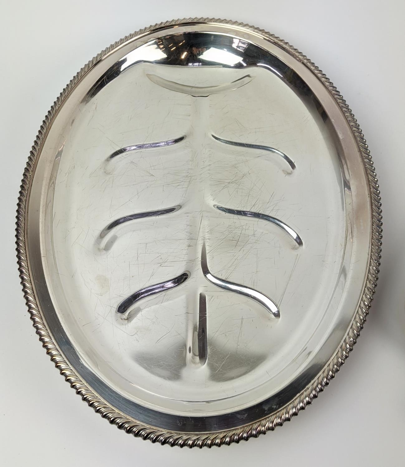 A COLLECTION OF SILVER PLATE, including Victorian tea and coffee service, entree dish, trays, twin - Image 22 of 39