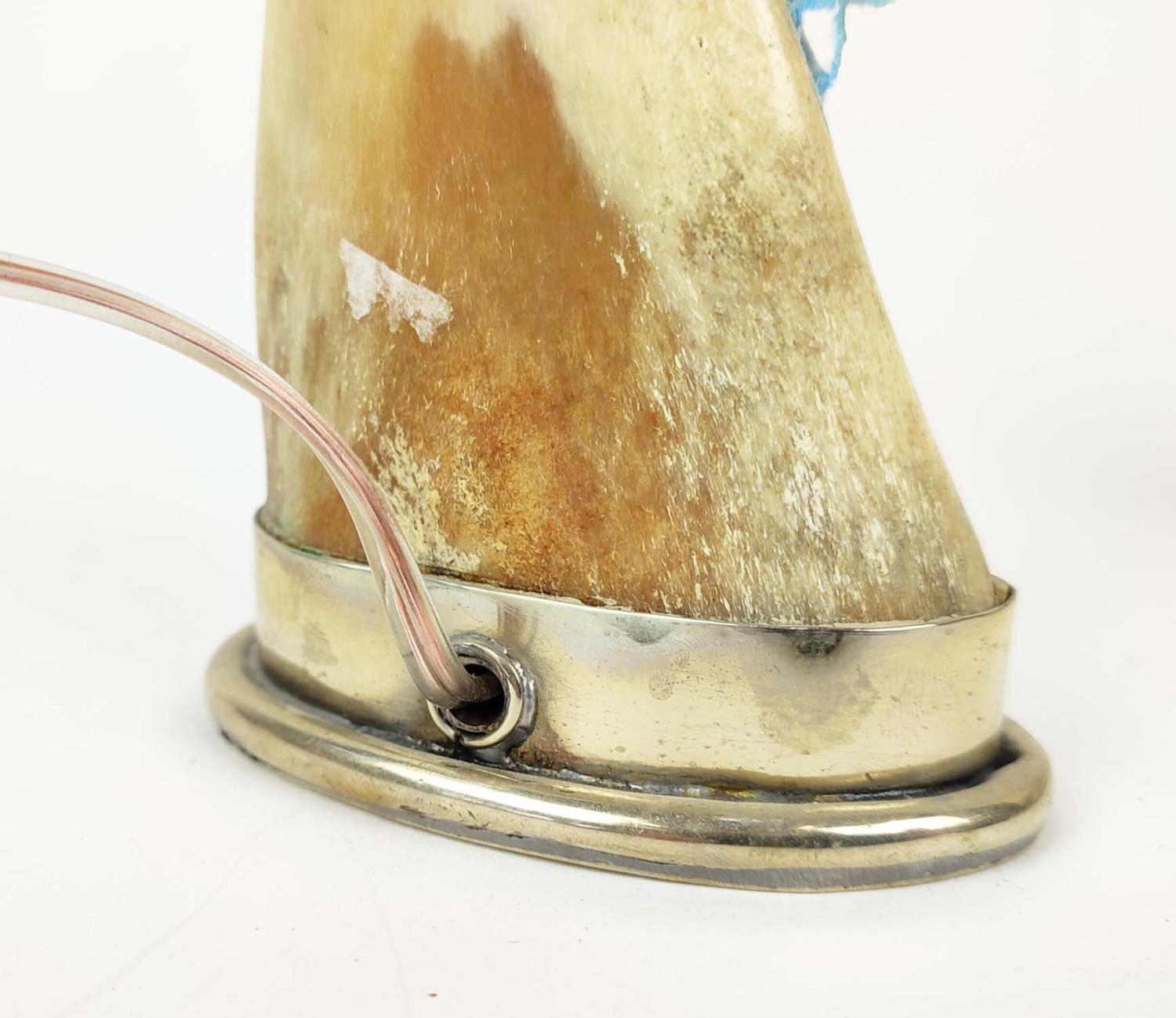 TABLE LAMP BONE, 40cm tall, and one other, 36cm tall. (2) - Image 3 of 6
